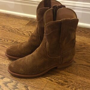 Tecovas Rich Brown Suede Boots